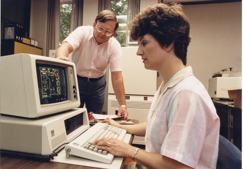 CAD lab, September 6, 1986 - CAD lab
